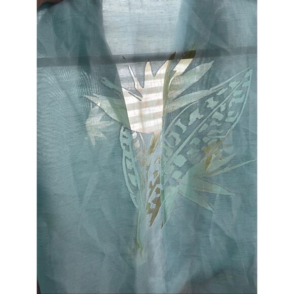 Vintage Banana Bay Resortwear Linen Blend Coastal Cover Up XL - Picture 5 of 6